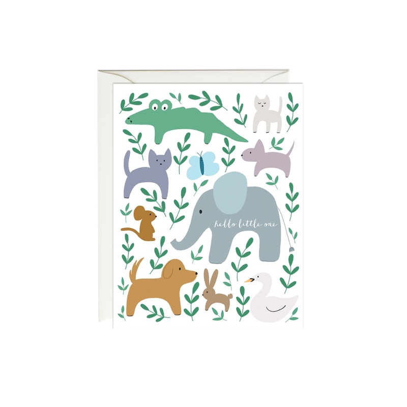 Baby Animals Baby Card