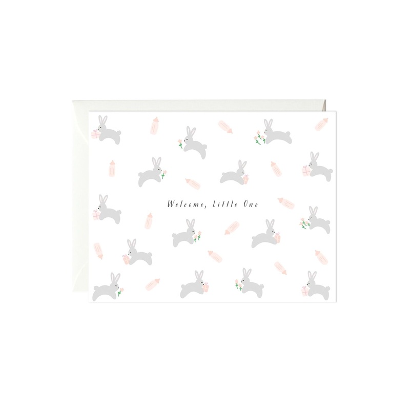 Bunnies Baby Card