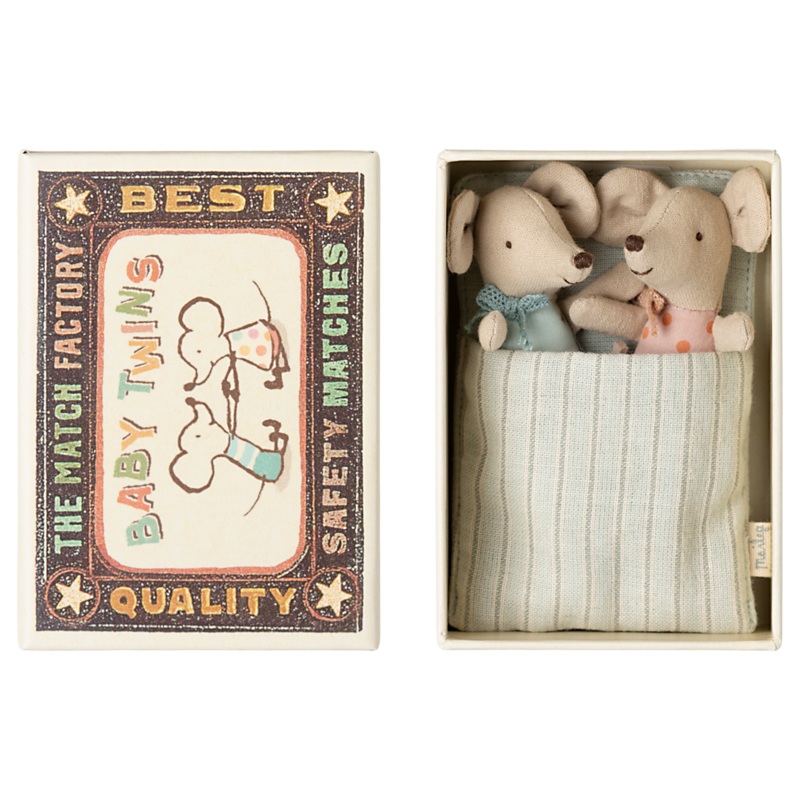 Twins, Baby Mice in Matchbox