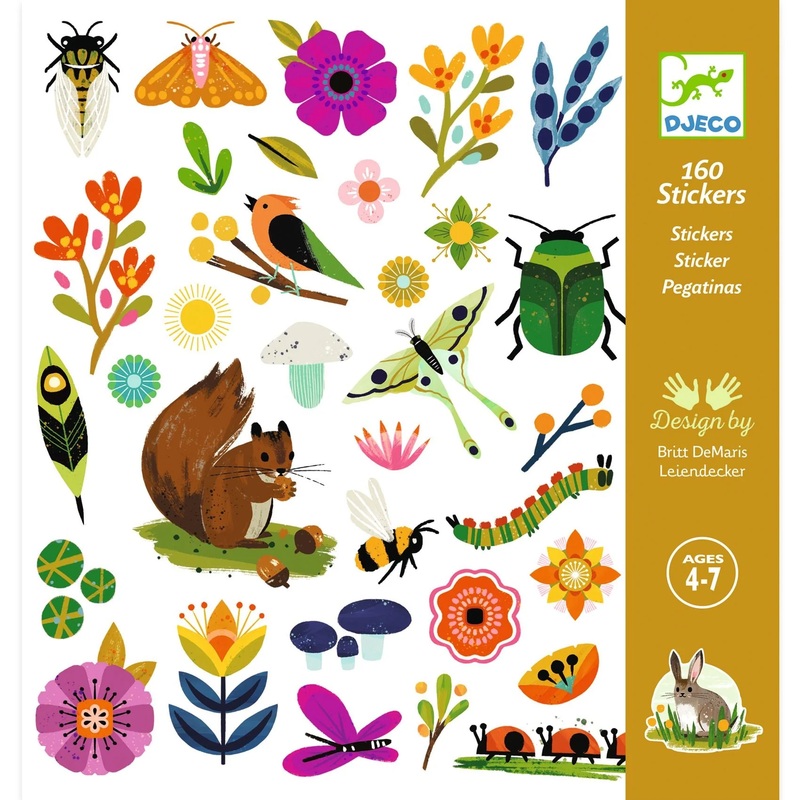 160 Stickers Garden