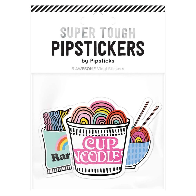 3 Vinyl Stickers Ramen Love