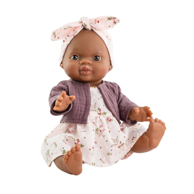 Antique Pink Dress and Matching Headband + Cardigan – Gordis Doll