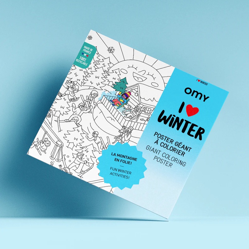 Giant Coloring Poster – I Love Winter