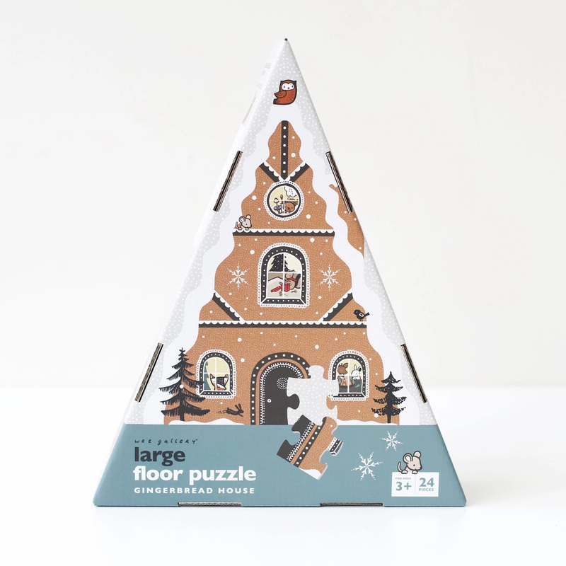 Gingerbread House Holiday/Christmas Floor Puzzle