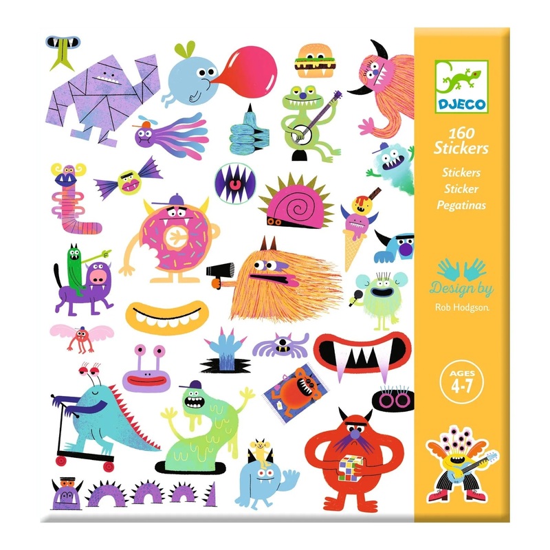160 Stickers Monster