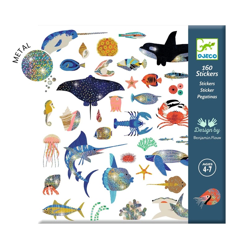 160 Stickers Ocean