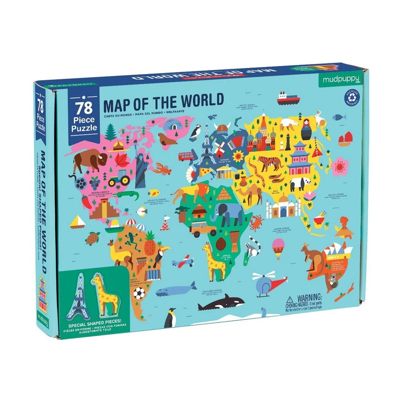 Map of the World Puzzle – 78 pcs