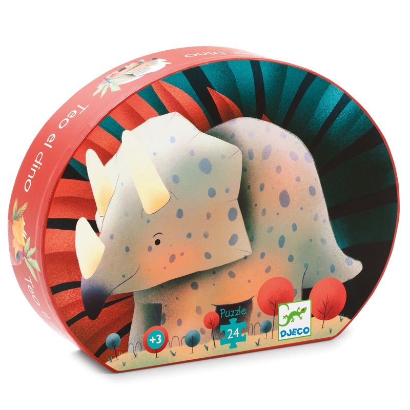 Silhouette Puzzle 24 Pc Teo The Dinosaur