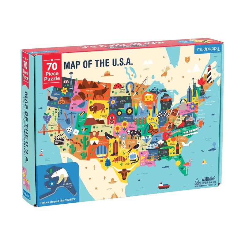 Map of the USA Puzzle – 70 pcs