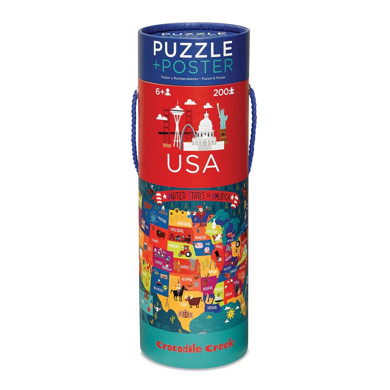 200-Piece Puzzle + Poster – USA