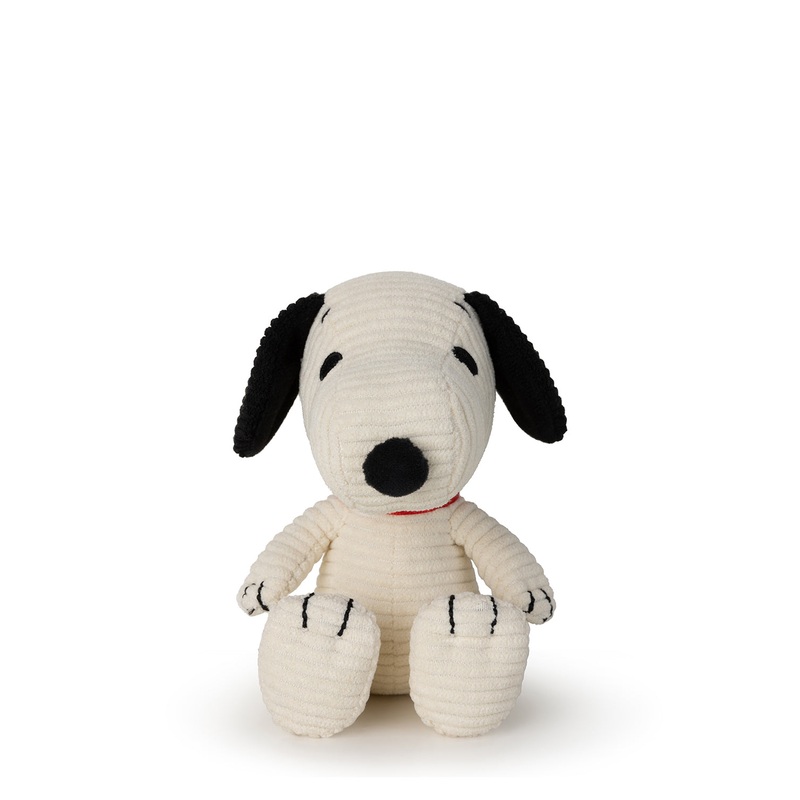Plush PEANUTS Snoopy Sitting Cream Corduroy 5
