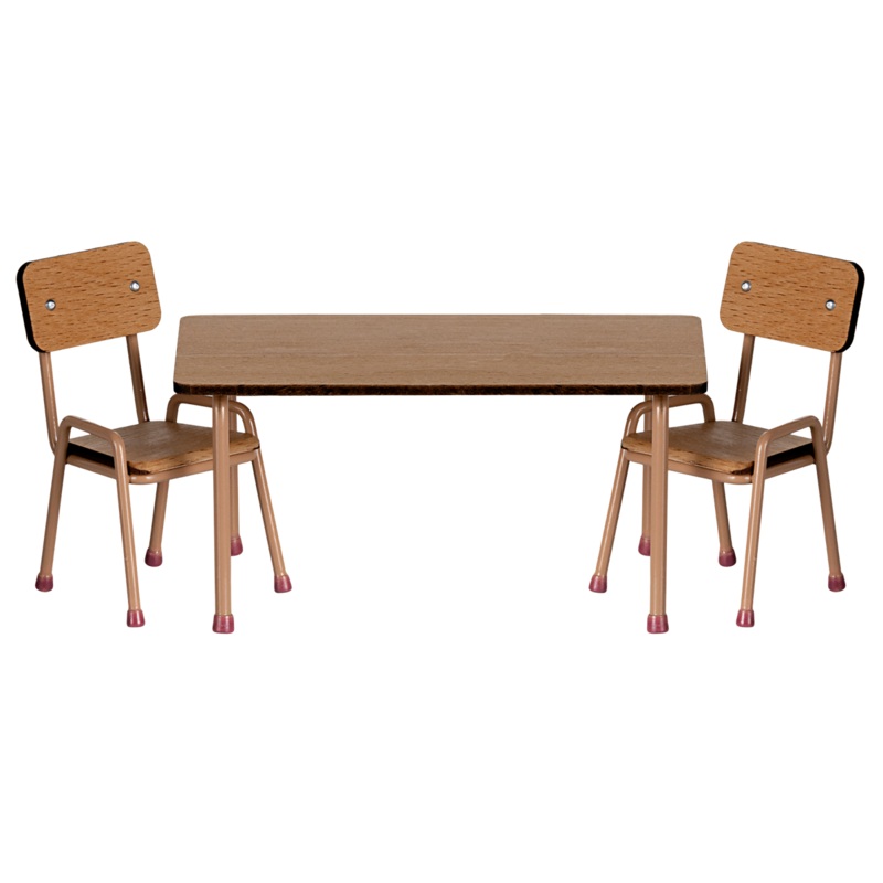 Table And Chair Set, Mouse – Dark Powder