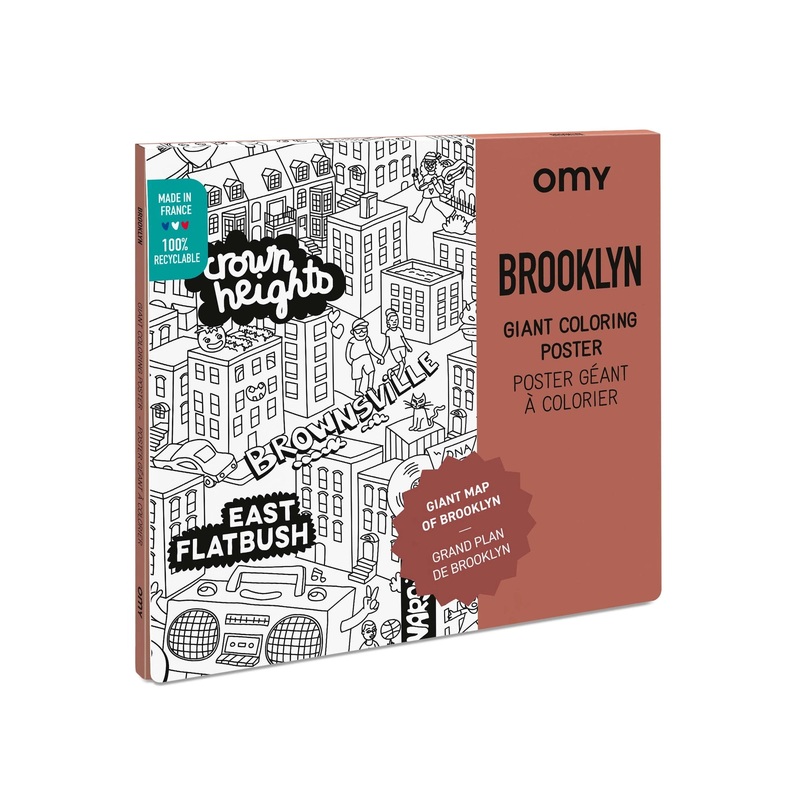 Giant Coloring Poster Folded Brooklyn