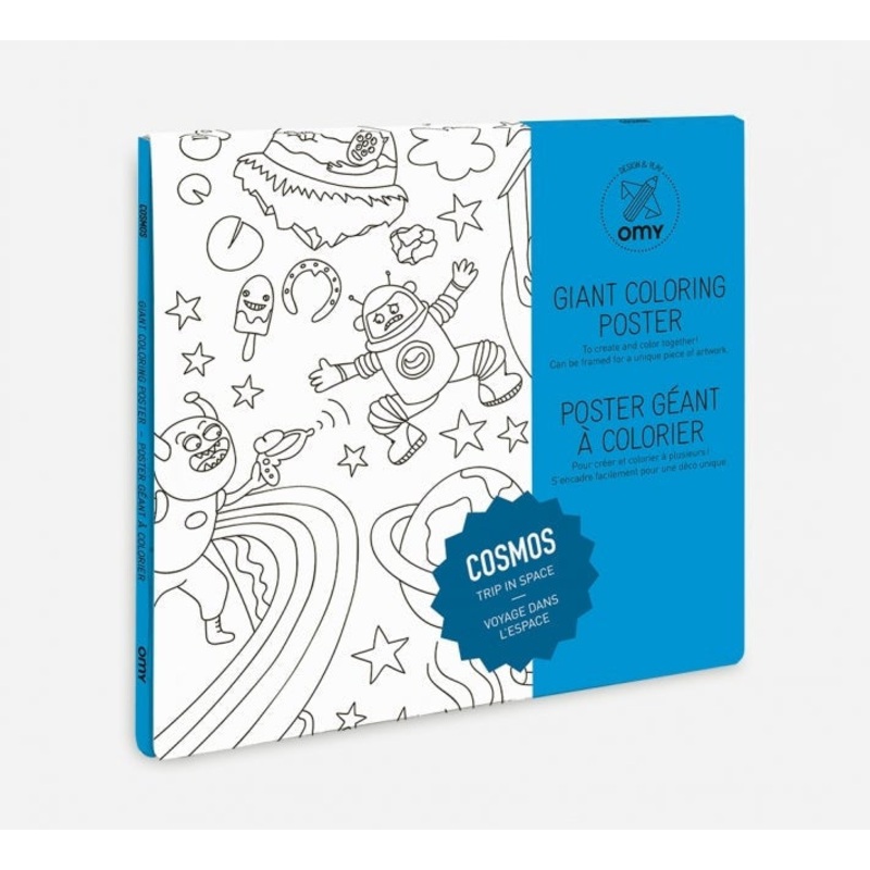 Giant Coloring Poster Folded Cosmos