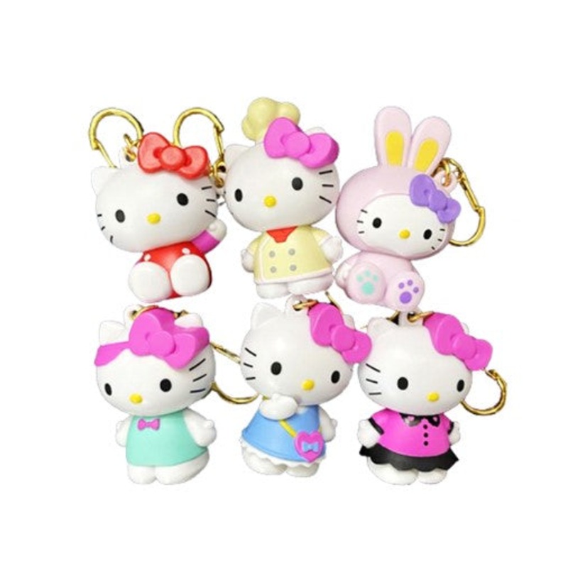 Happy Hello Kitty Capsule Keyring.