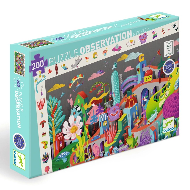 Observation Puzzle 200pcs Crazy Town