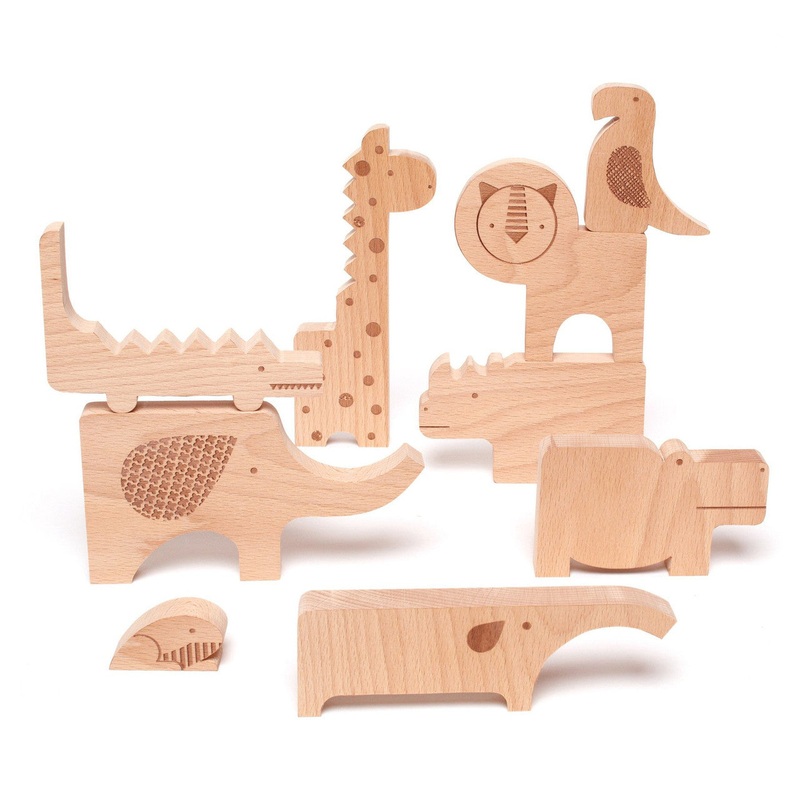 Safari Jungle Wood Puzzle &+Play