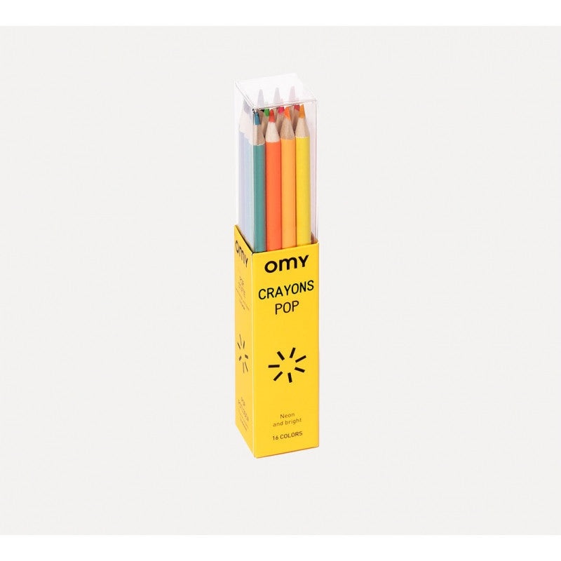 16 Neon Metallic Pop Pencils