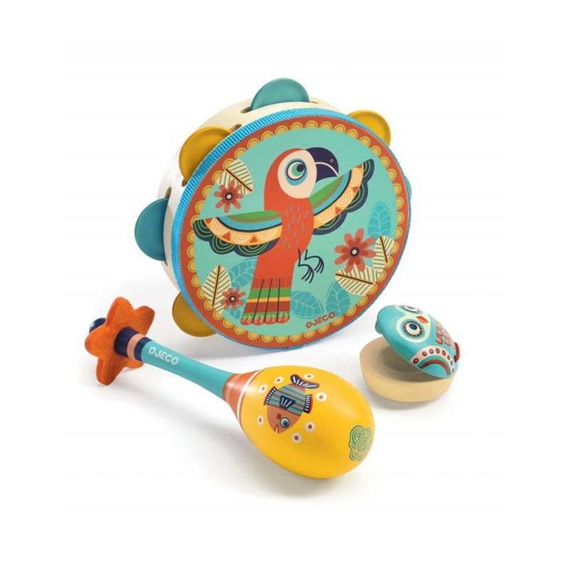 Animambo 3pc Set Tambourine
