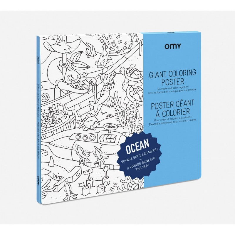 Giant Coloring Poster Folded Ocean