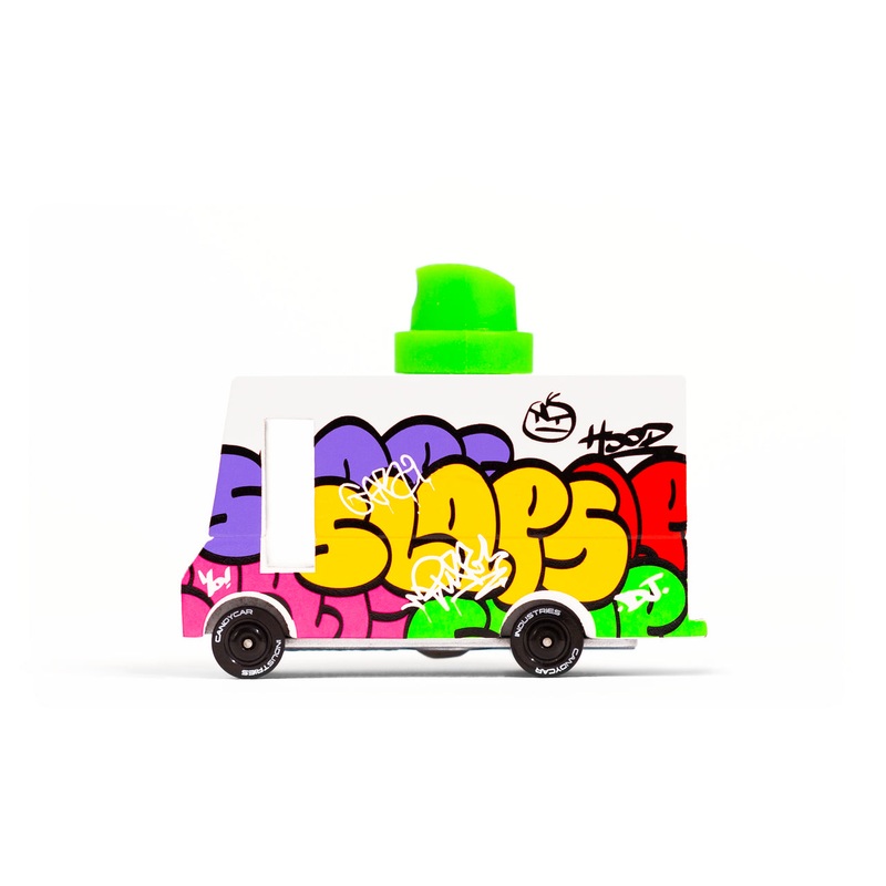 Graffiti Black Van