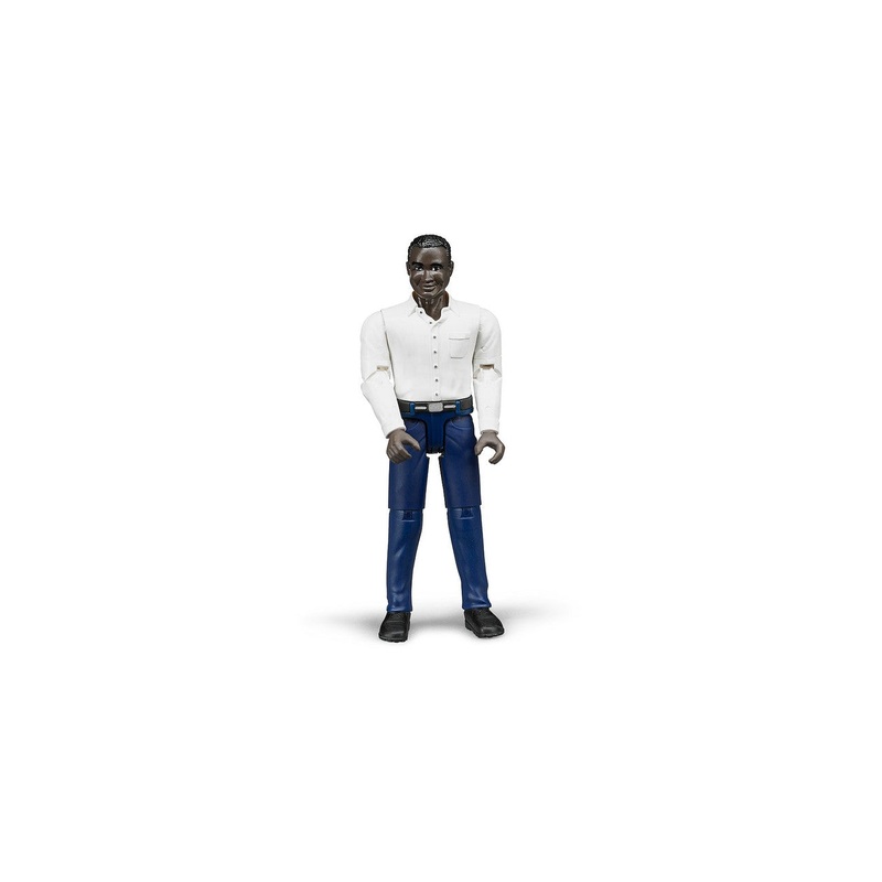Man, Dark Skin, Blue Jeans