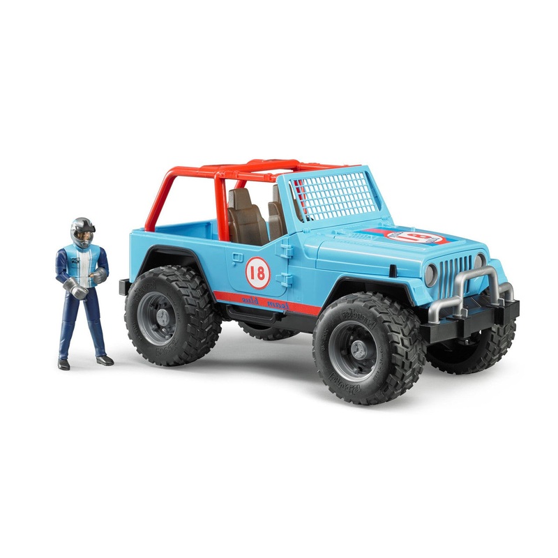 Jeep Cross Country Racer Blue w Driver