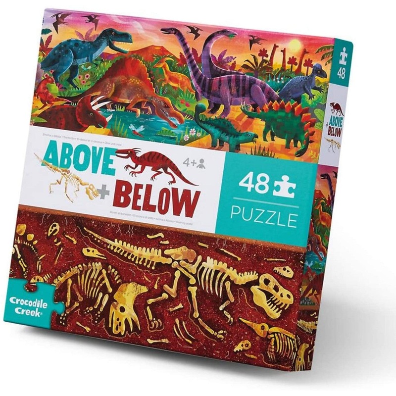 48-pc Above & Below-Dinosaur World
