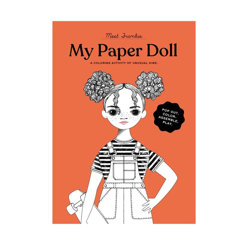 Coloring Paper Doll kit Frankie