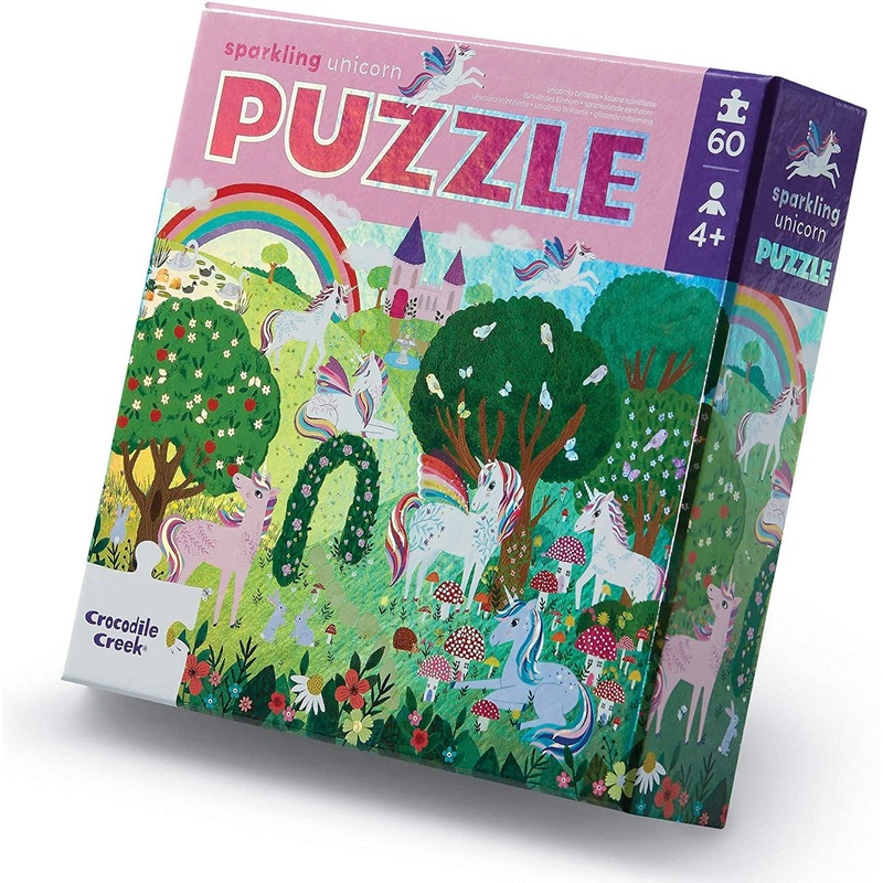 Unicorn Holographic Foil Floor Puzzle 60pc