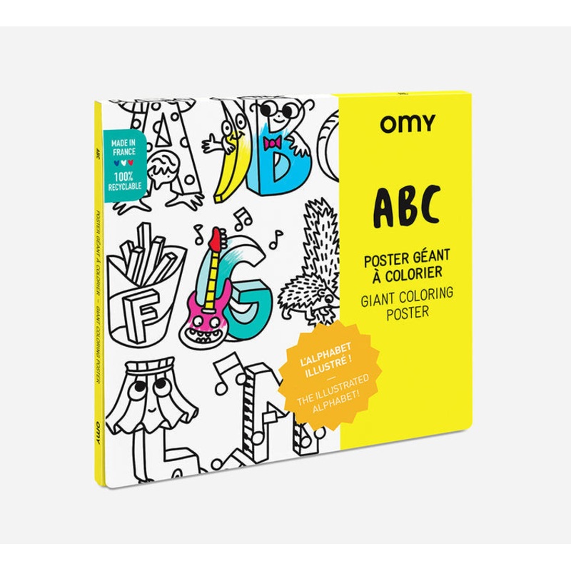 Giant Coloring Poster Folded ABC
