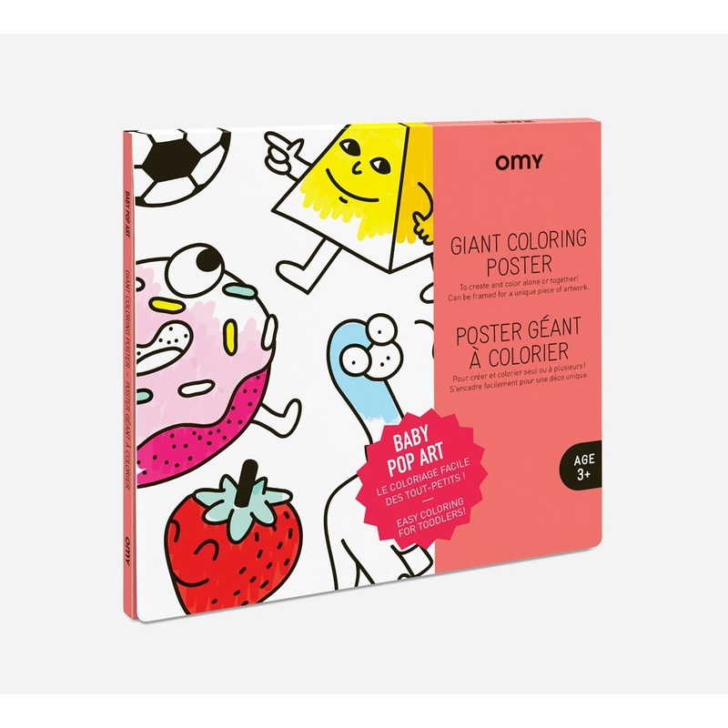 Giant Coloring Poster Folded Baby Pop Art