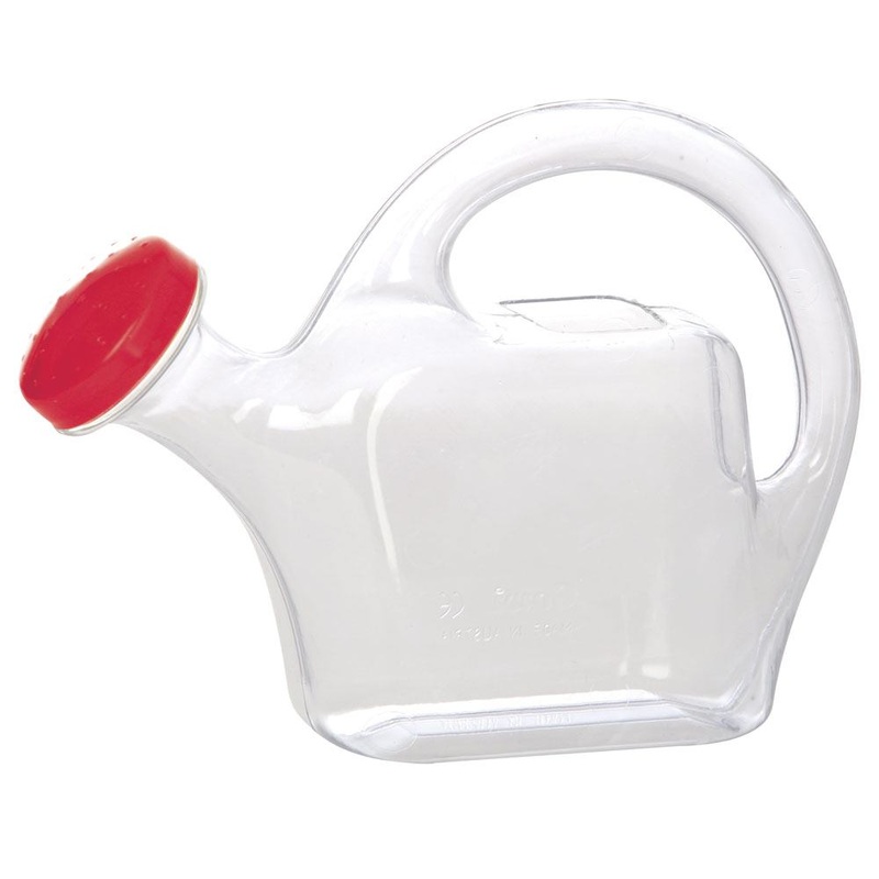 Watering Can Classic – Clear (Red)