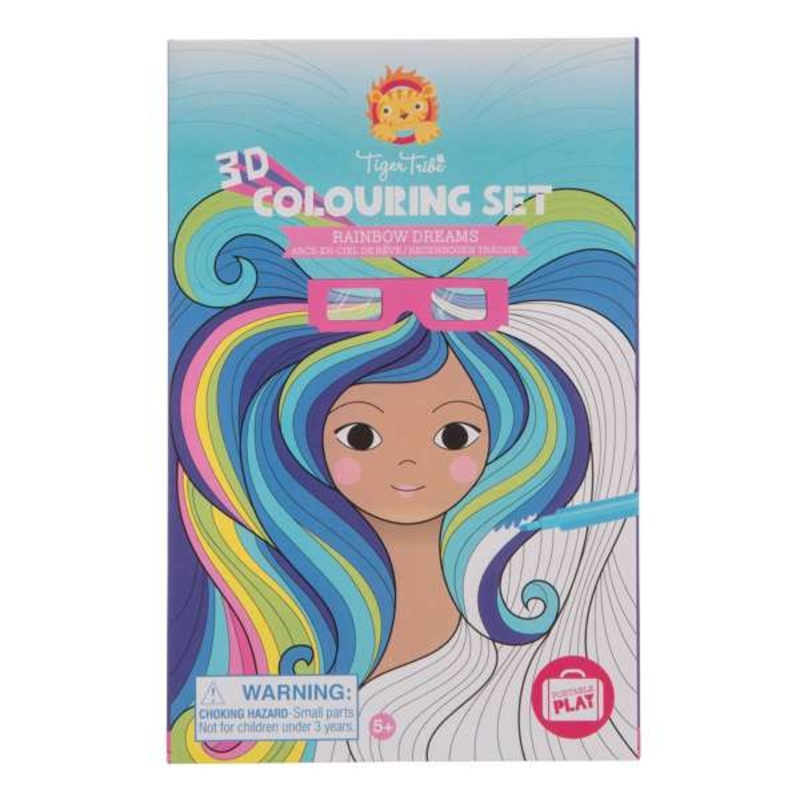 3D Colouring Set – Rainbow Dreams