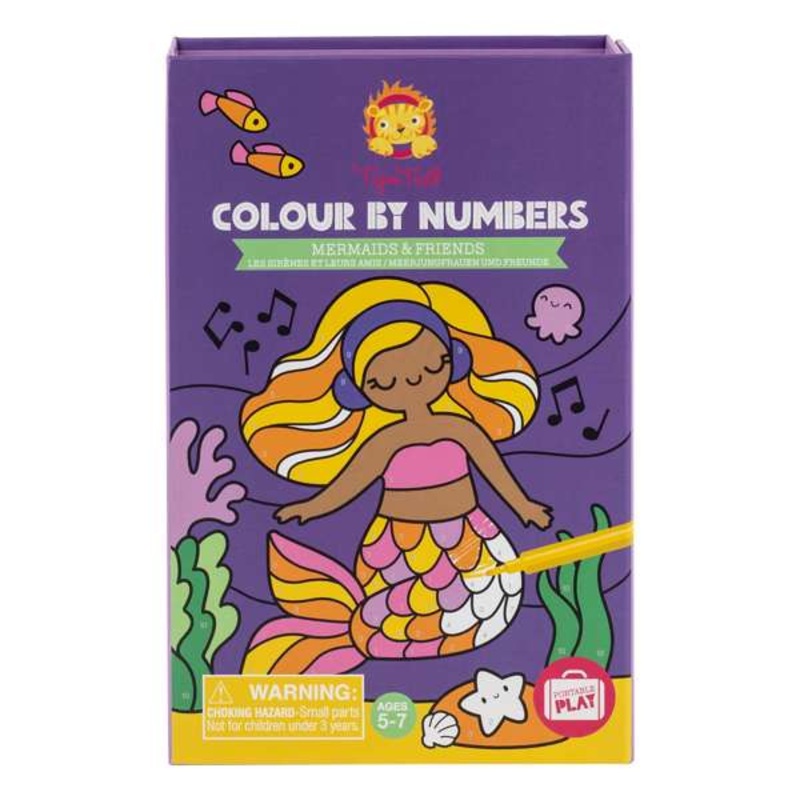 Colour By Numbers – Mermaids and Friends