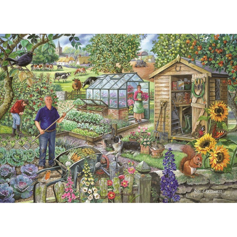 At The Allotment – BIG 500 Piece Jigsaw Puzzle