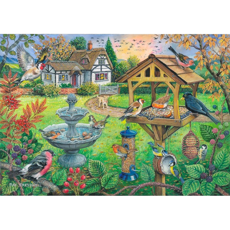 Bird Table – BIG 500 Piece Jigsaw Puzzle