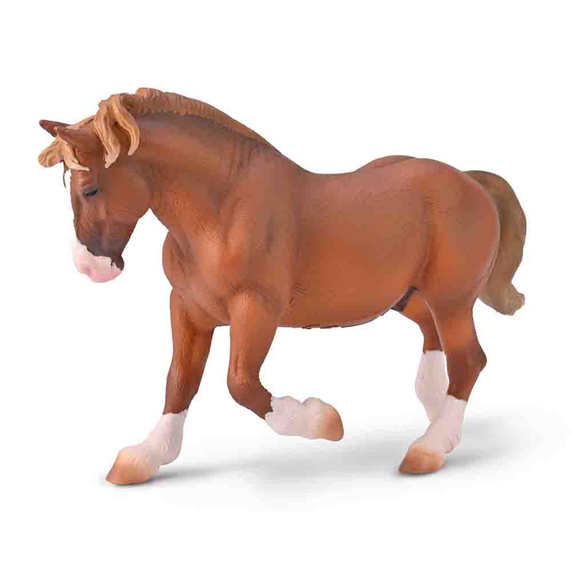 Breton Draft Horse Stallion (Chestnut)