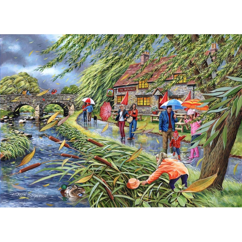 Wind at the Willows – 1000 Piece Jigsaw Puzzle