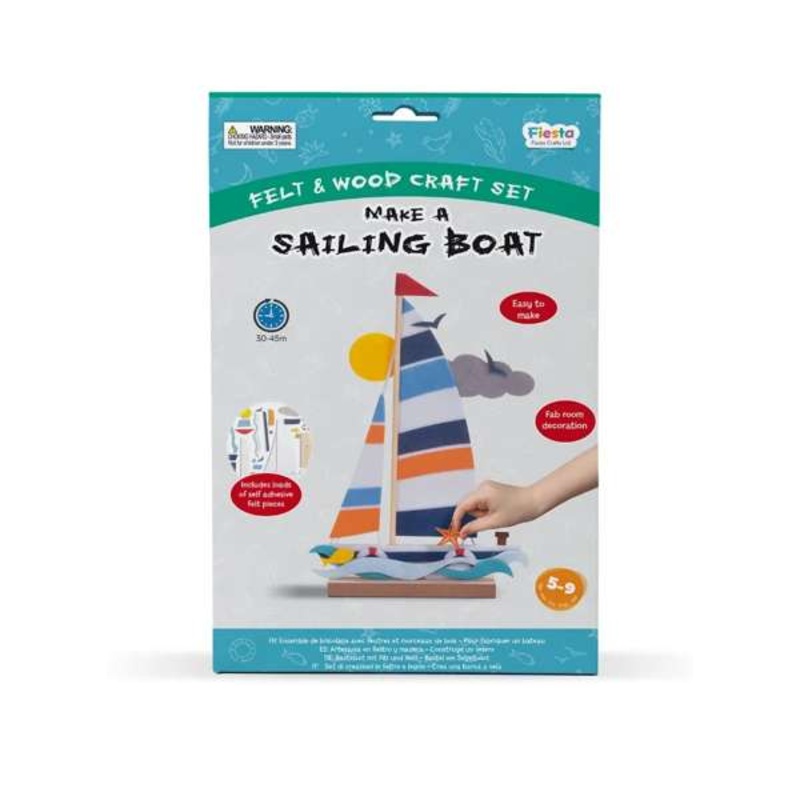 Wood & Felt Craft Kit – Make a Sailing Boat