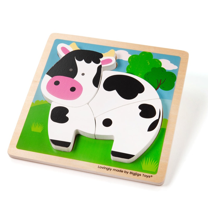 Chunky Lift-Out Puzzle – Cow