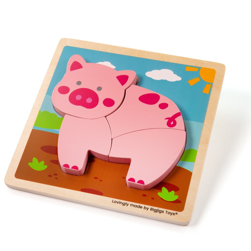 Chunky Lift-Out Puzzle – Pig