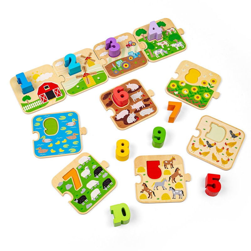 1-10 Tile Puzzle – DAMAGED BOX