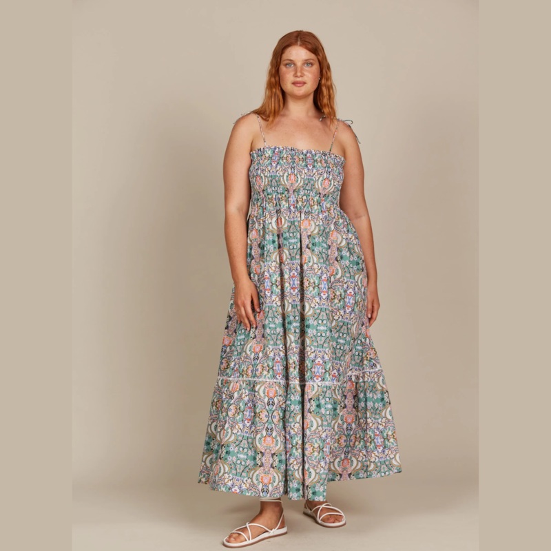 Remi Shirred Maxi Dress
