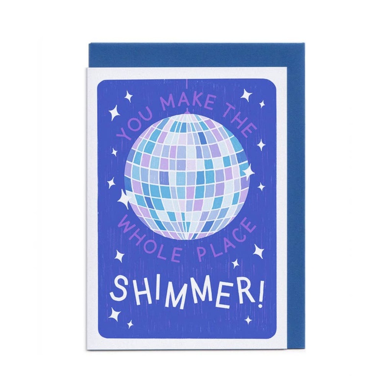 Greeting Card Disco Shimmer