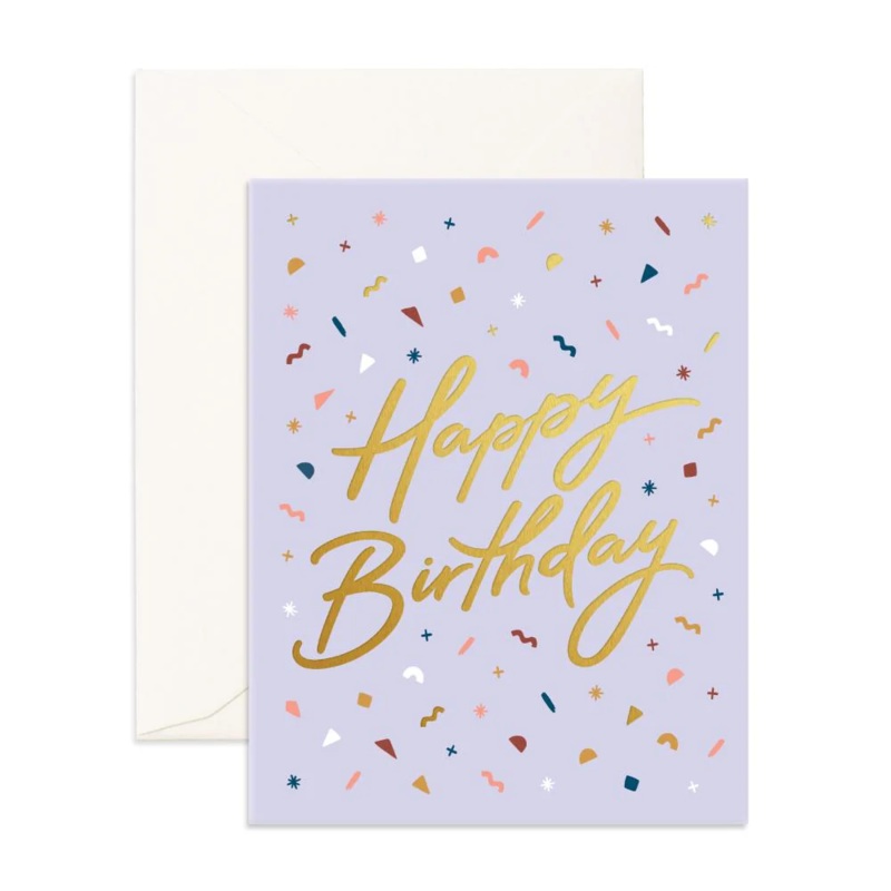 Greeting Card Happy Birthday Confetti