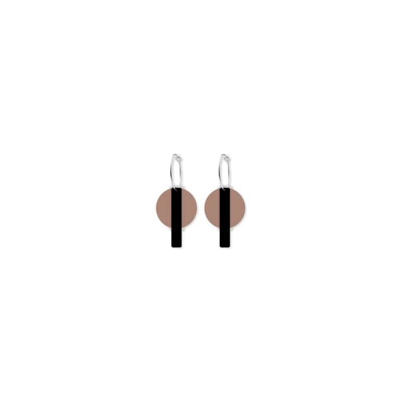 Earth&Stone Orbit Bar Stack Hoops