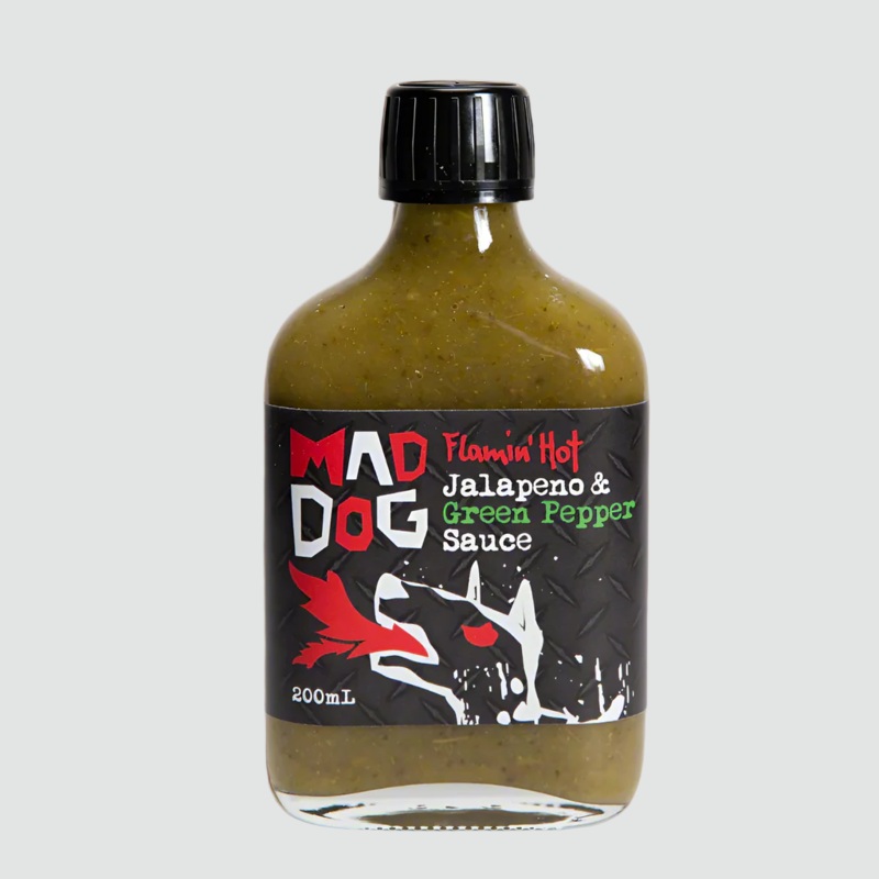 Mad Dog Flamin’ Hot Jalapeno & Green Pepper Sauce