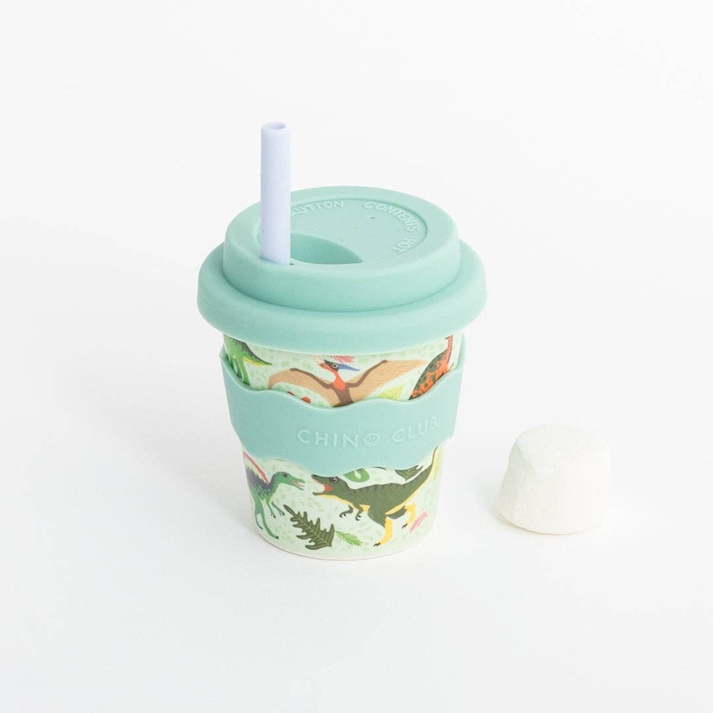 Green Dino Babychino Cup 4oz