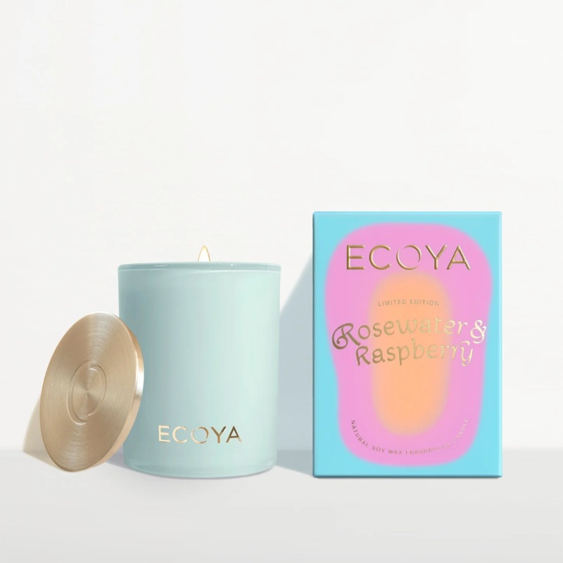 ECOYA Madison Candle -Rosewater & Raspberry